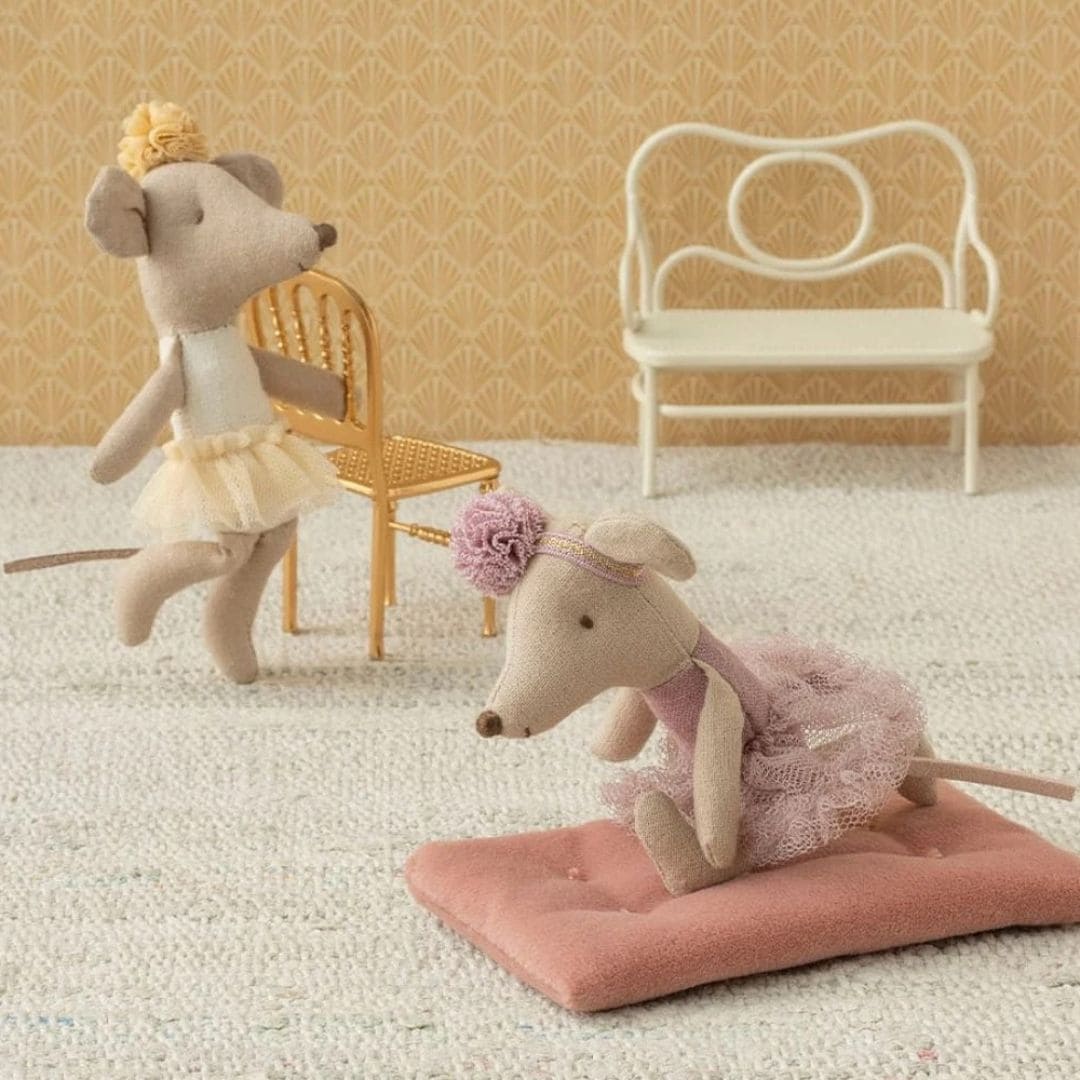 Maileg kleine zus ballerina muis - off white