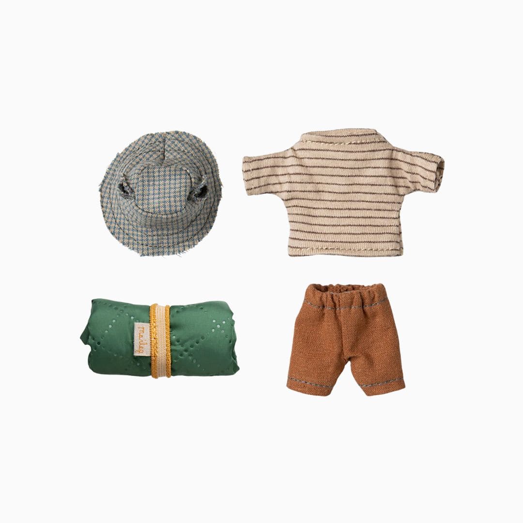 Maileg hiker-muis grote broer - Thin stripes