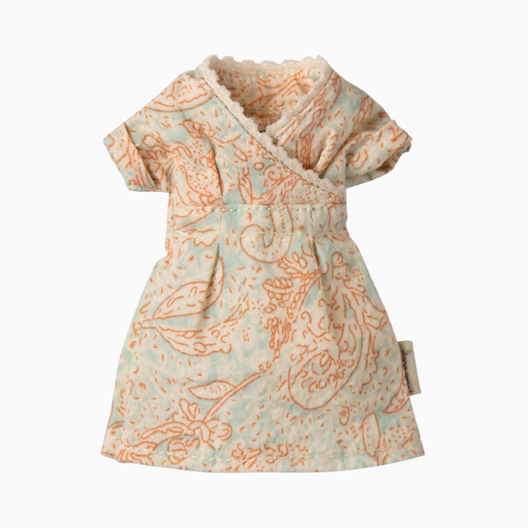 Maileg poppenkleding voor mama muis katoenen jurk