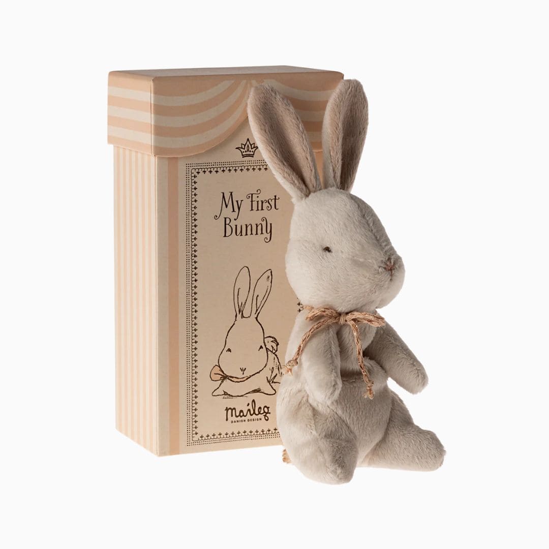 Maileg knuffelkonijn My first bunny van pluche in geschenkdoos