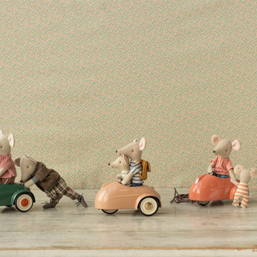 Rode muizen auto Maileg