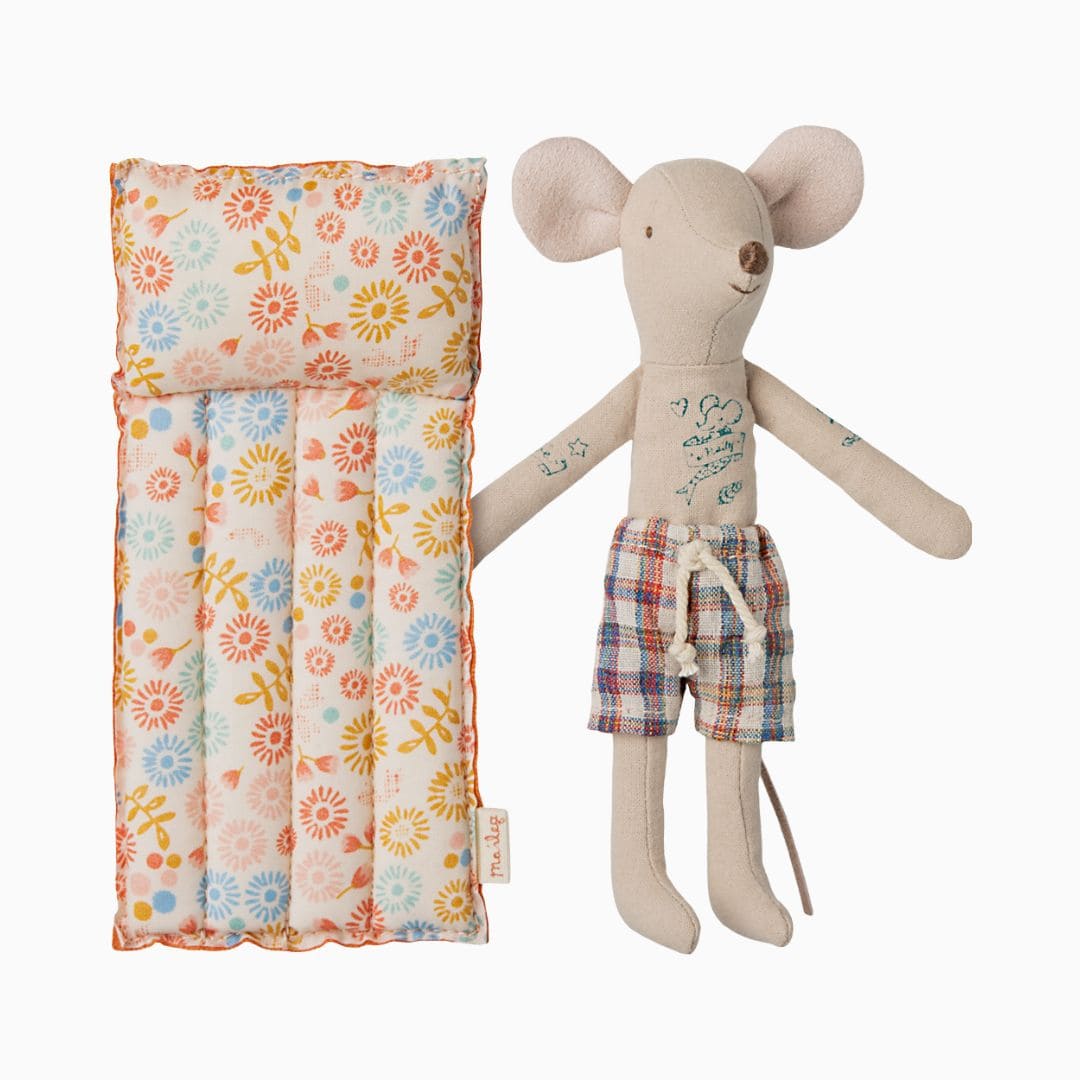 Maileg muis formaat papa met luchtbed