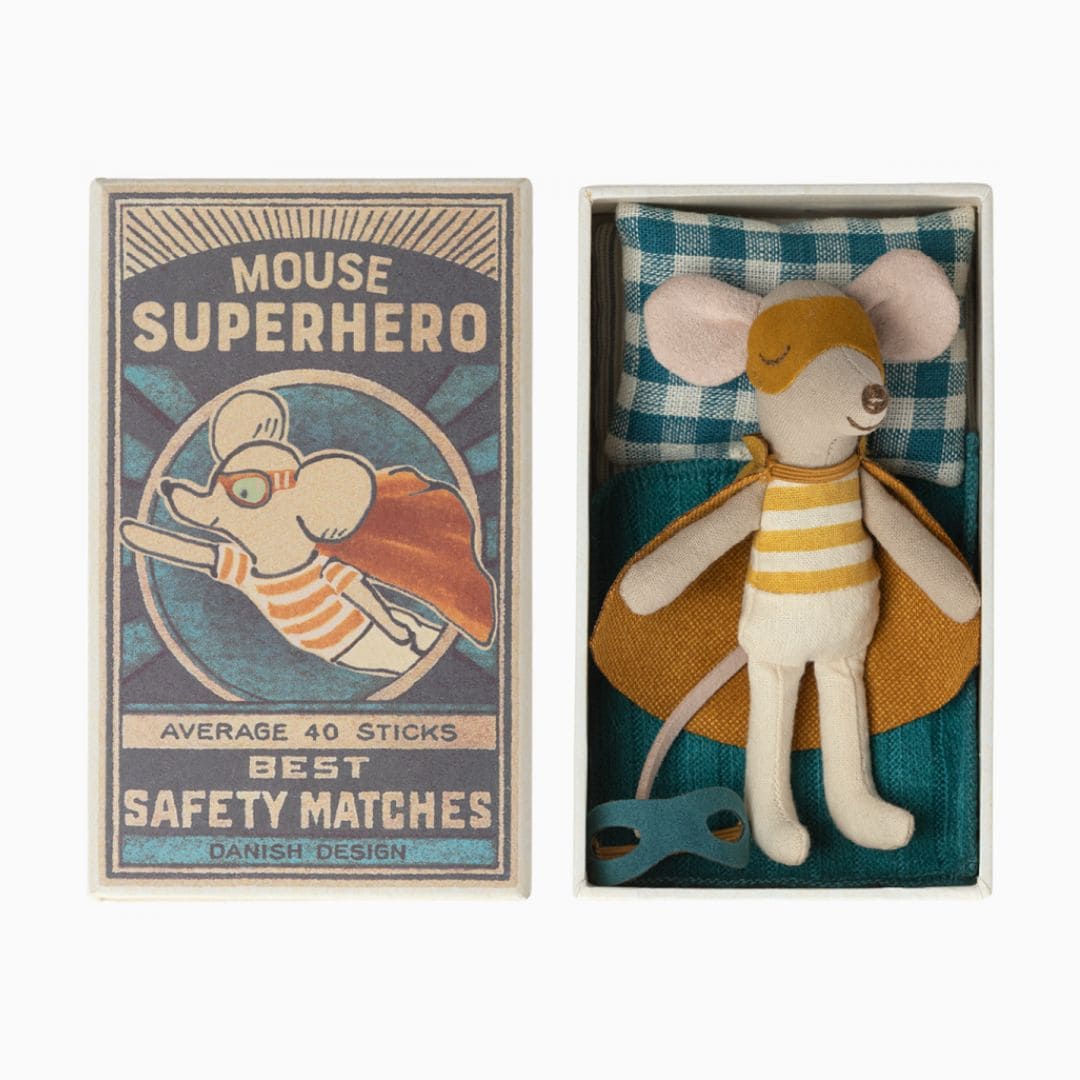 Maileg kleine broer muis superheld