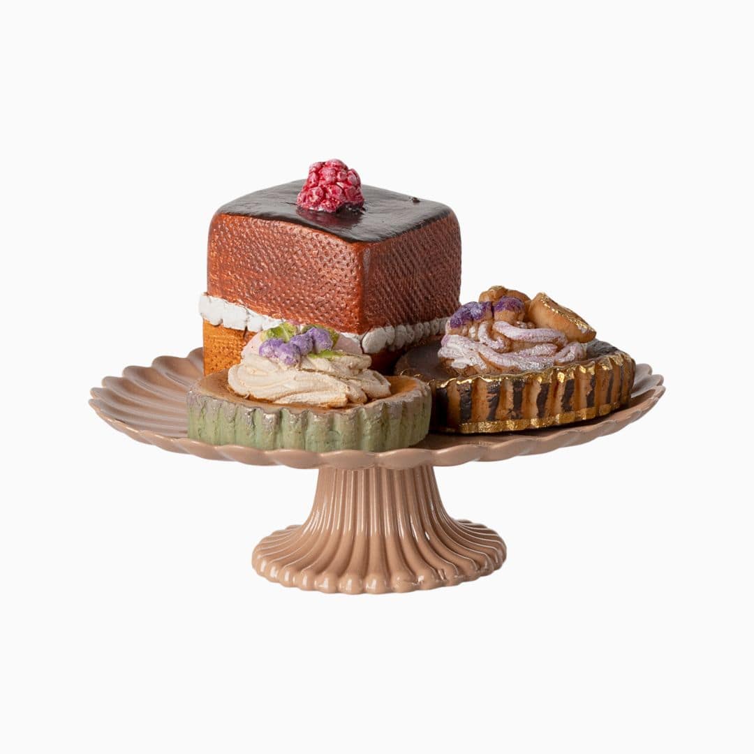 Maileg taart met taartstandaard mini