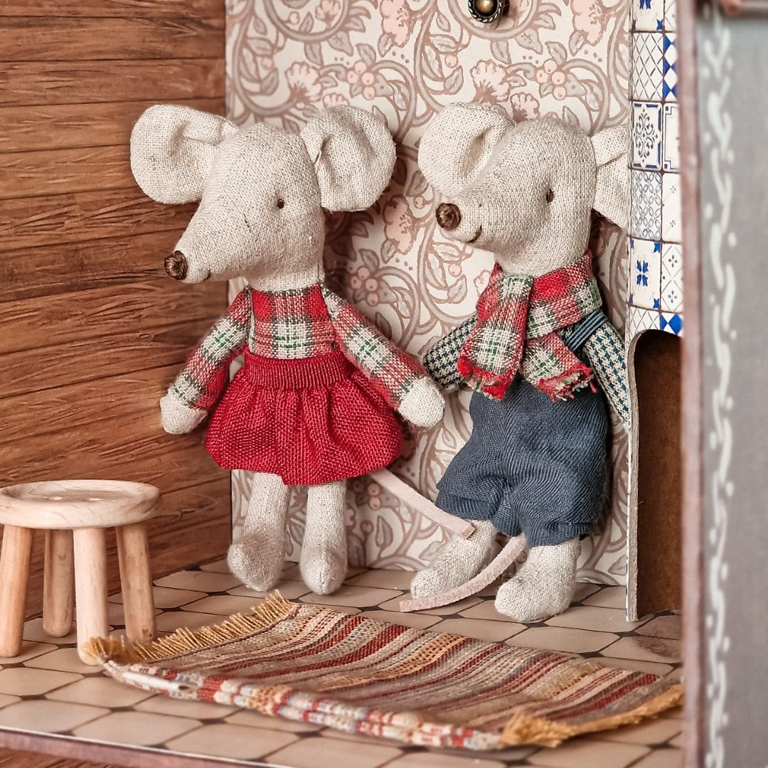 Maileg winter tweeling kleine broer en zus