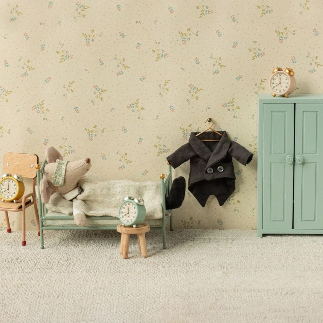 Maileg metalen bed in de kleur mintgroen