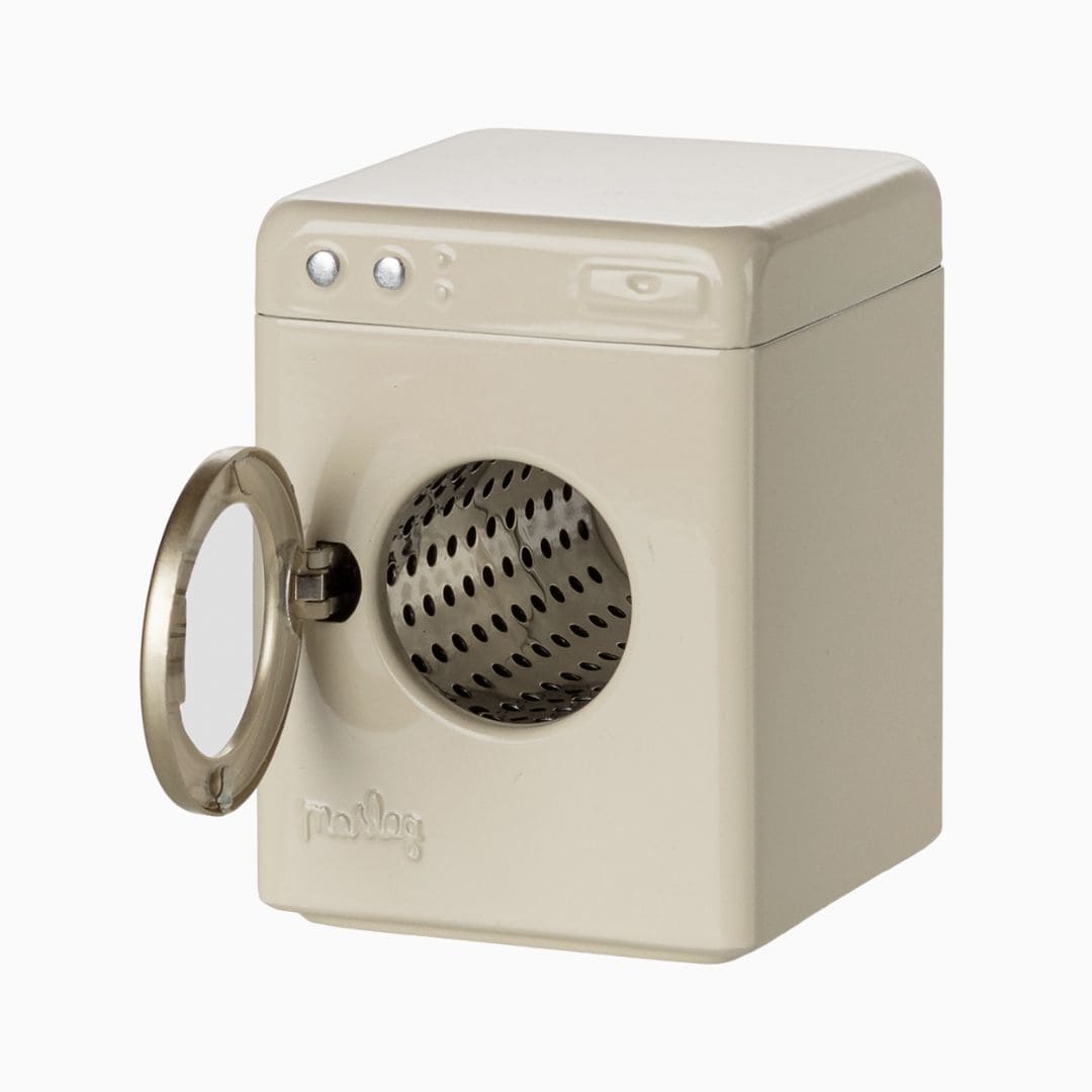 Maileg poppenhuismeubel wasmachine van metaal voor de muizen