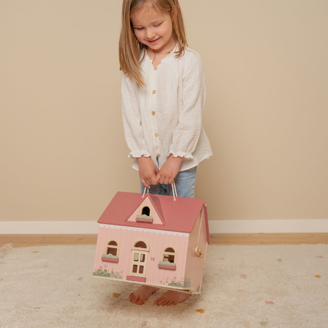 Little Dutch draagbaar houten poppenhuis