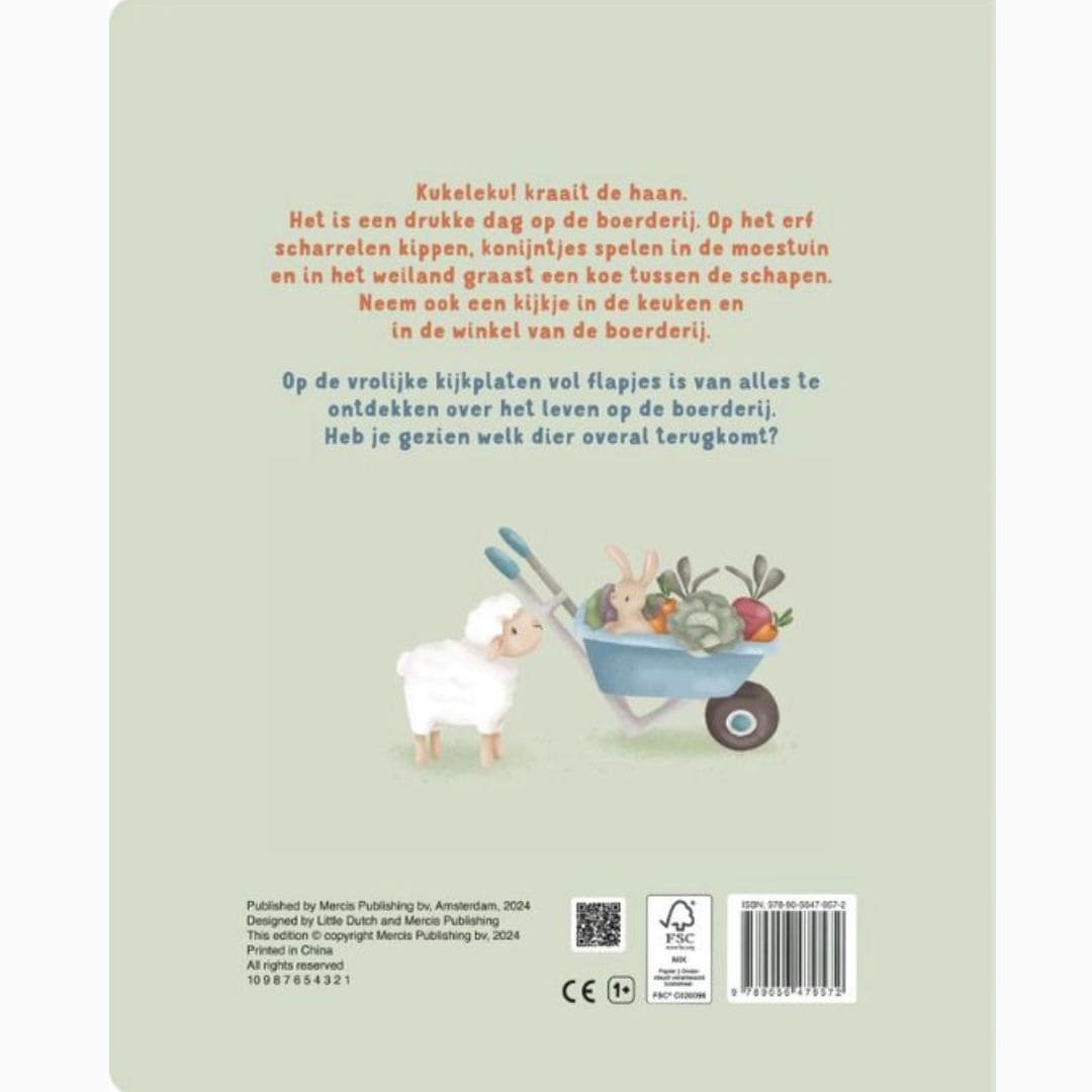 Mijn flapjesboek - boerdrij | Little Dutch