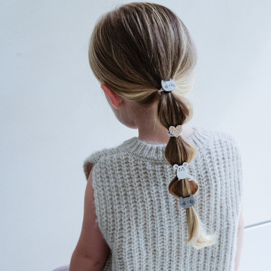 Mimi & Lula haarelastiekjes kat en muis