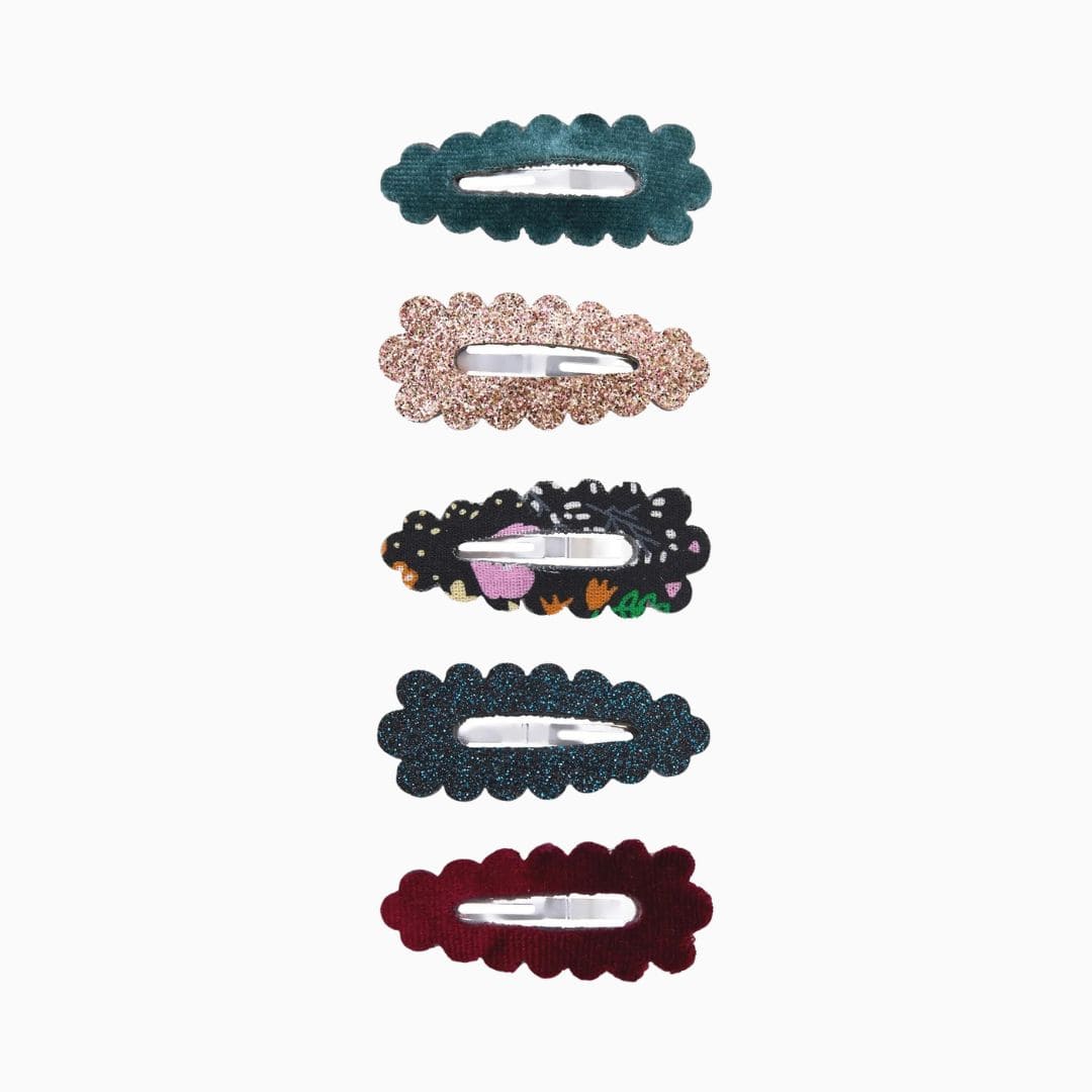 Mimi & Lula haarspeldjes met Blackberry scalloped