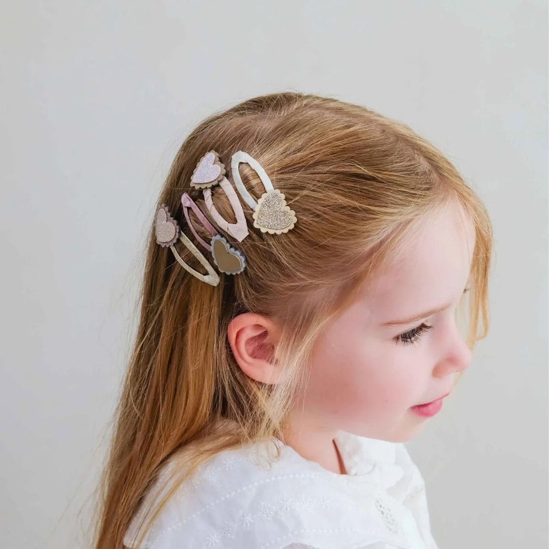 Mimi & Lula haarspeldjes met scalloped hearts