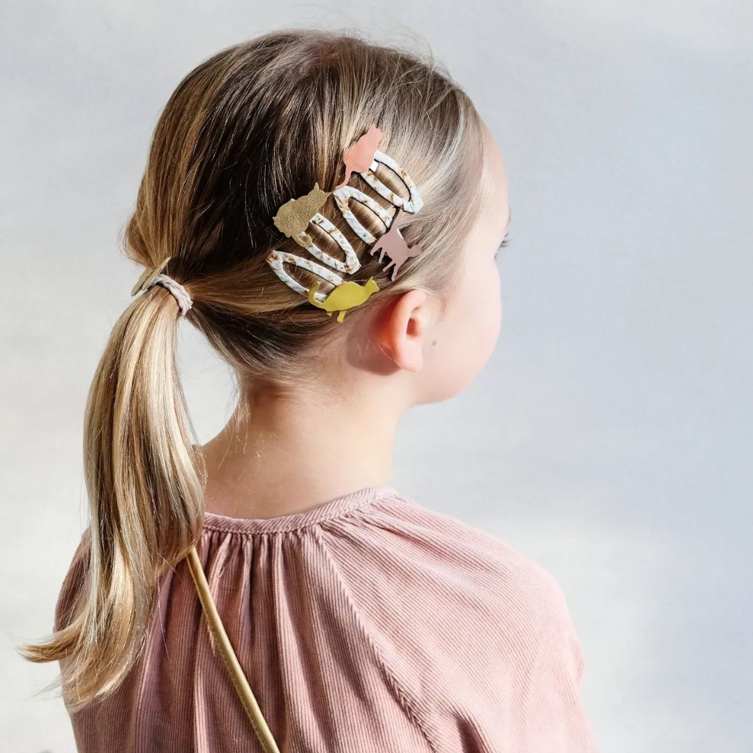 Mimi & Lula set van 4 haarspeldjes met poes