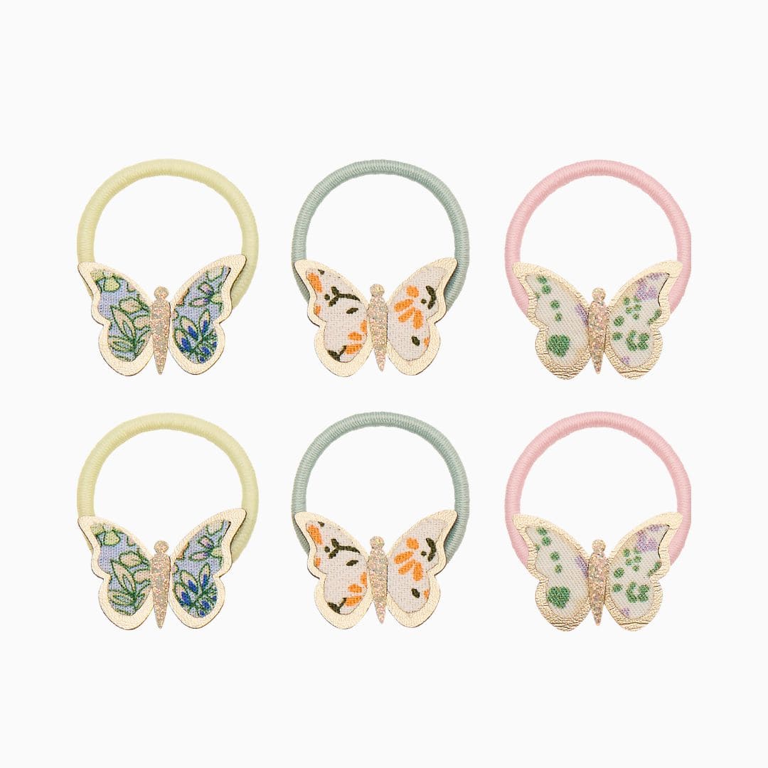 Mimi & Lula haarelastiekjes met vlinders