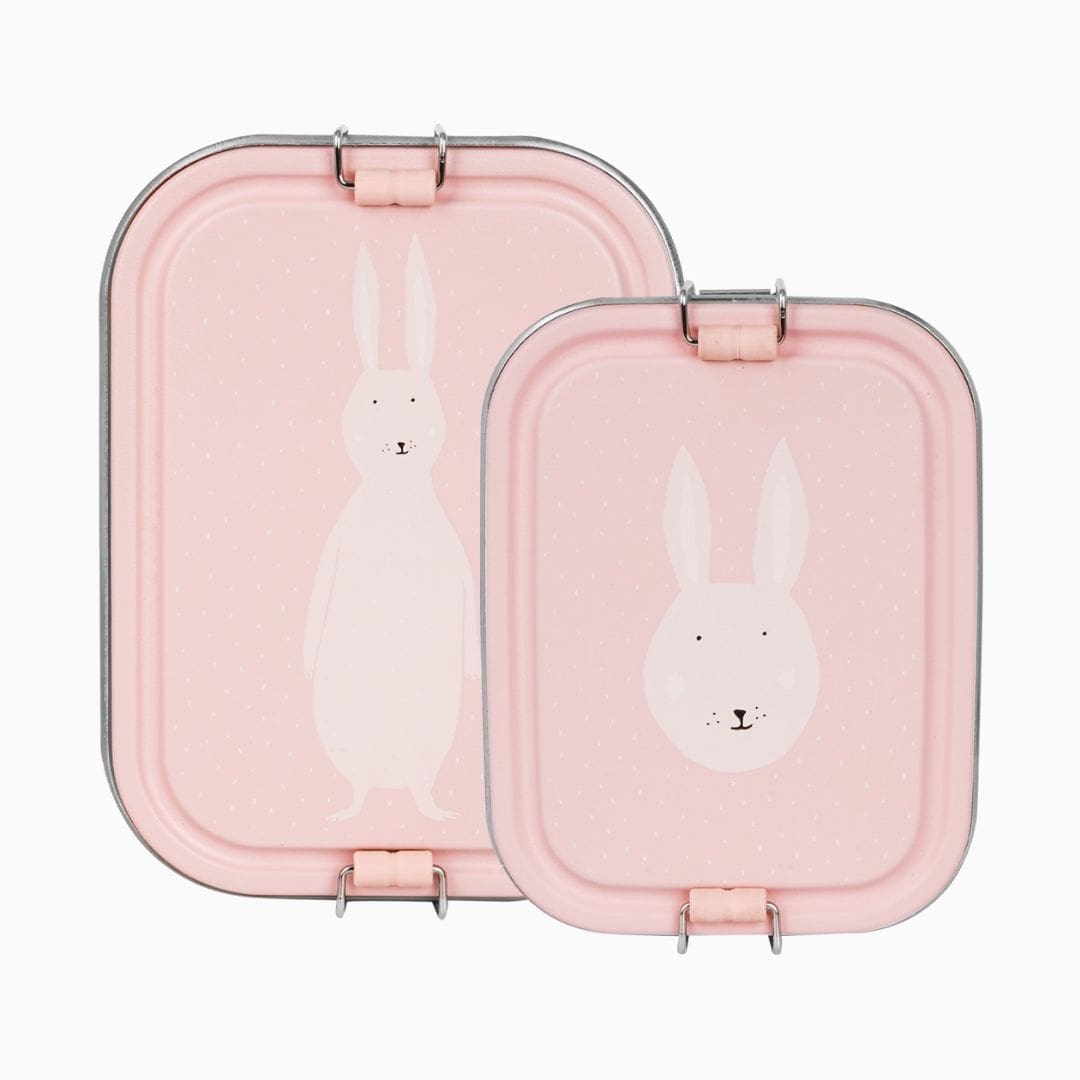 Trixie lunchbox Mrs. Rabbit van RVS met een inhoud van 1200ML
