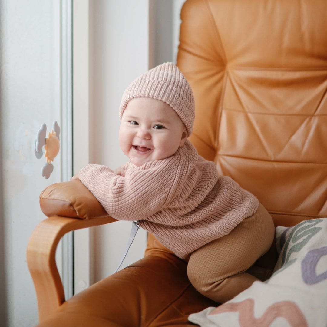 MUSHIE spinner met zuignap - sunshine