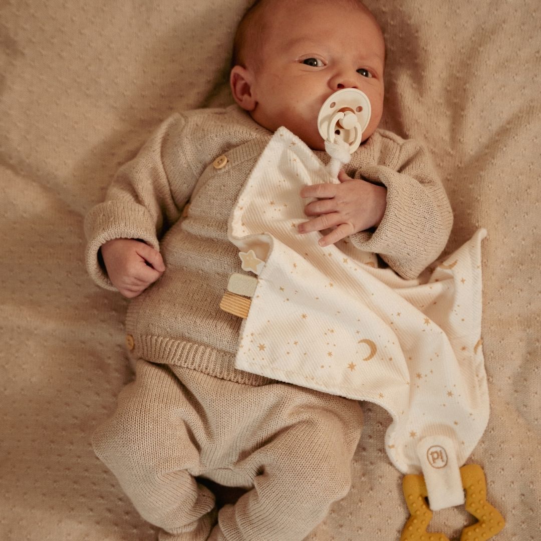 Little Dutch knuffeldoekje met bijtring uit de collectie Newborn Naturals