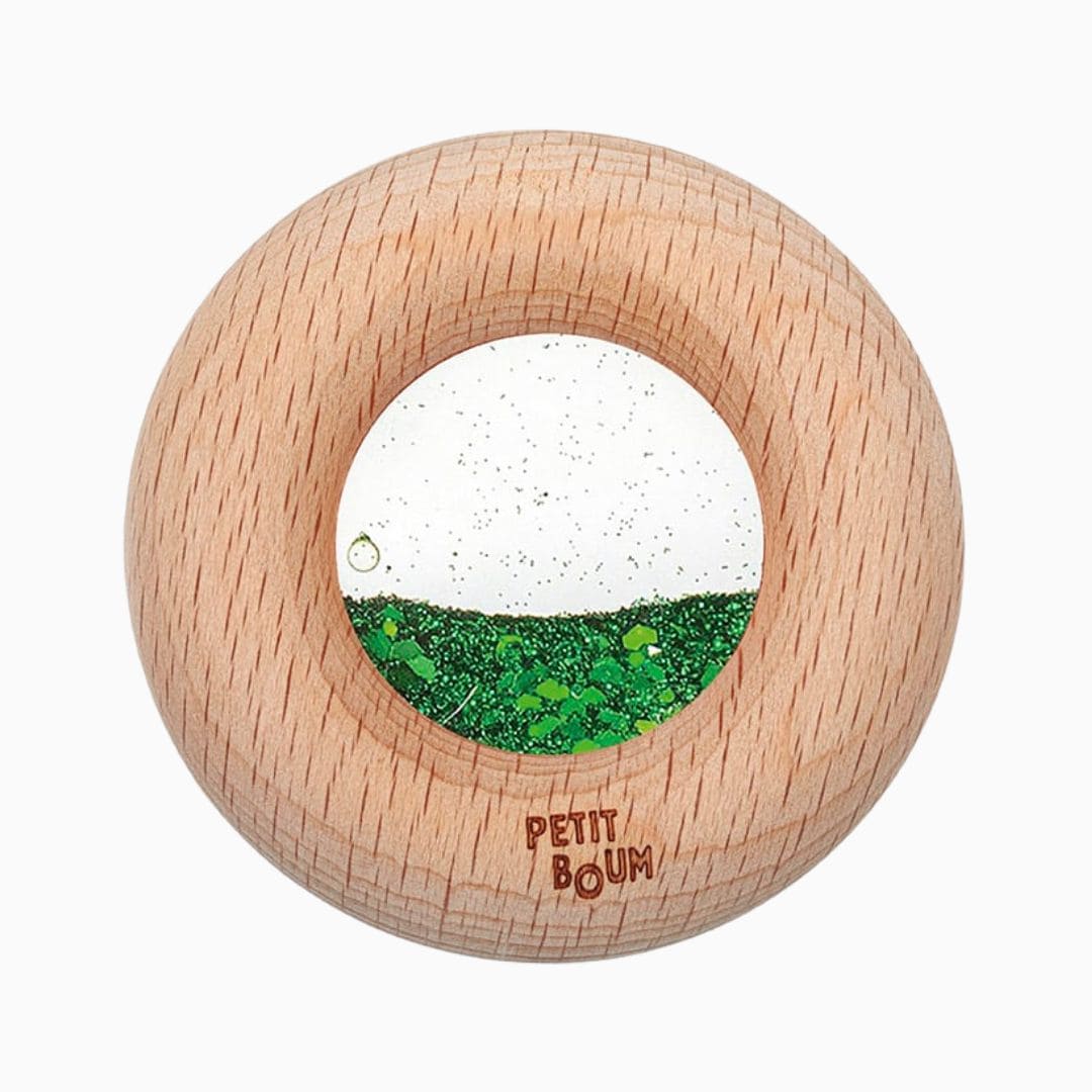 petit boum sensorische donut met groene glitters