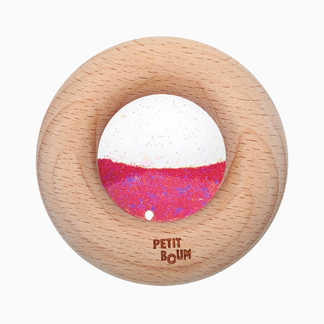 petit boum sensorische donut glitter roze