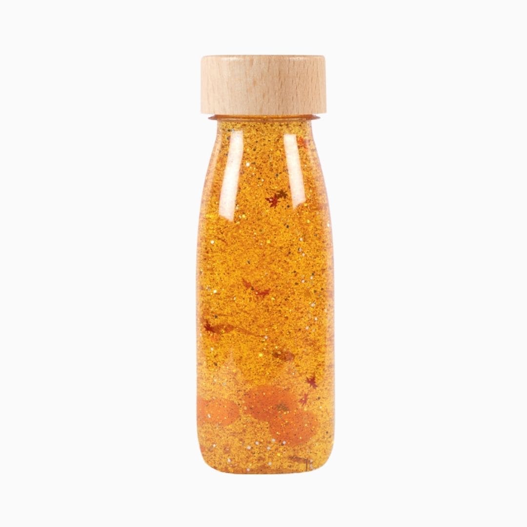 Petit Boum sensorische fles Sensory Bottle Curcuma goudgeel