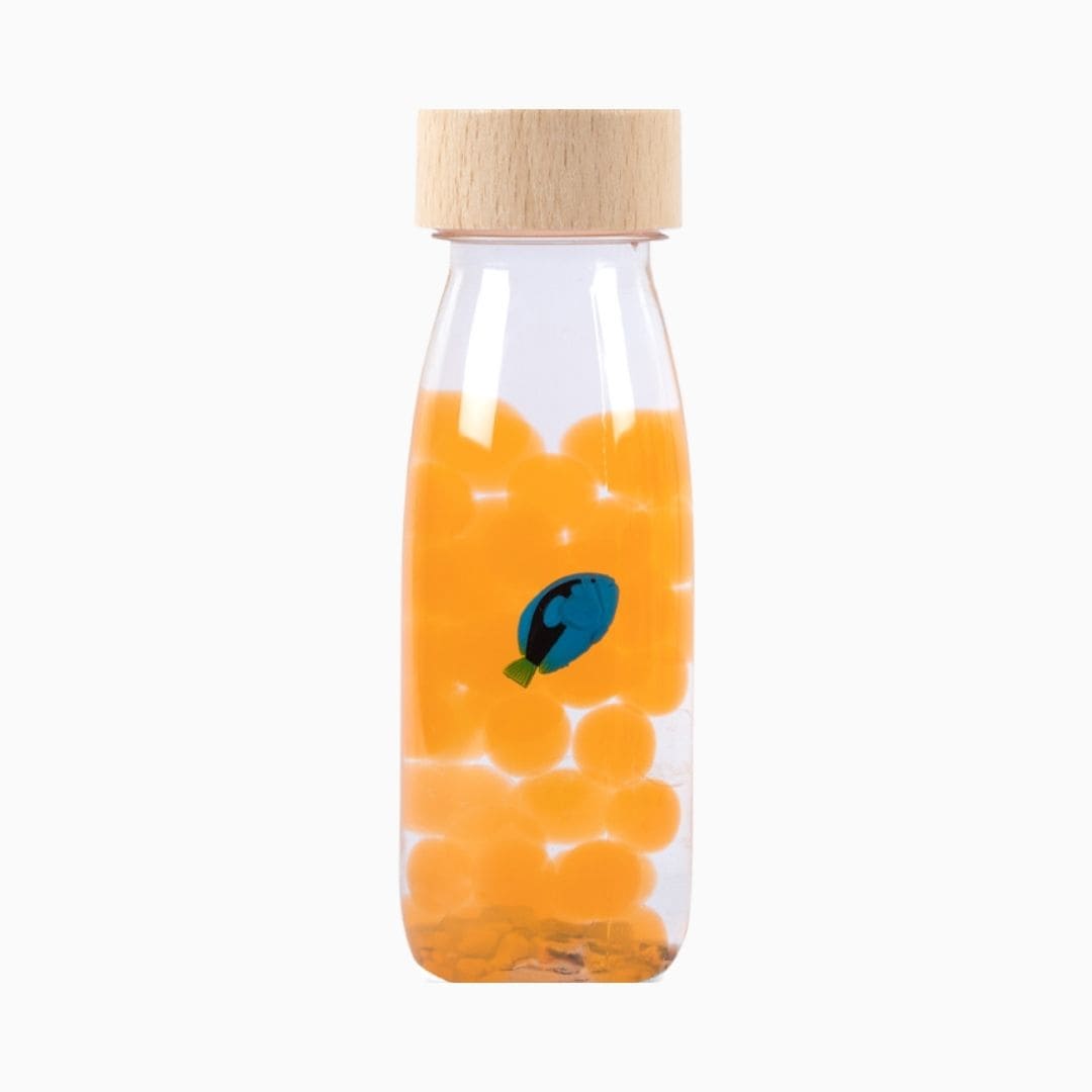 Petit Boum sensory bottle sensorische fles Picasso doktersvis