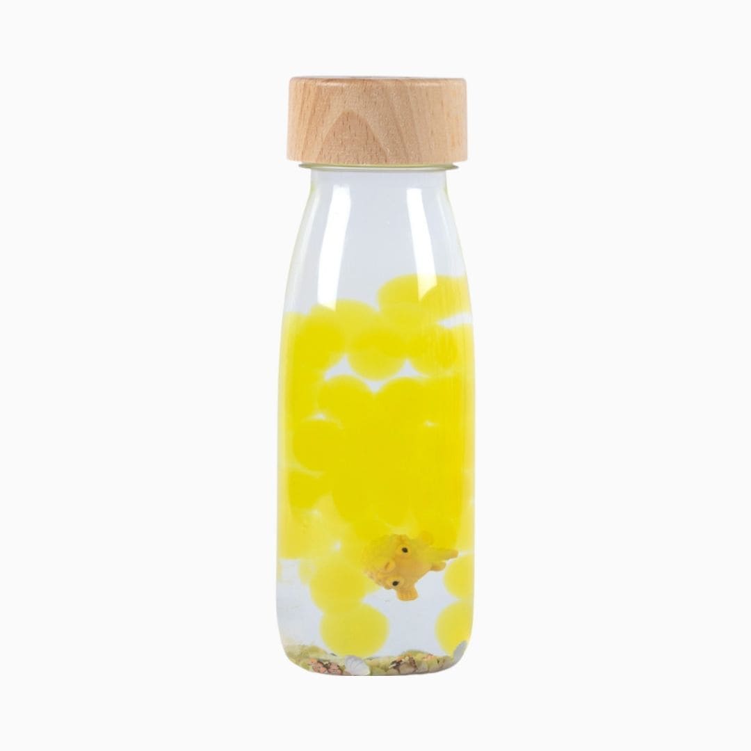 Petit boum sensory bottle sensorische fles met kogelvis