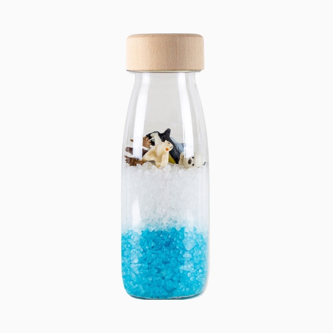 Petit Boum sensorische fles Spy Bottle artic pooldieren