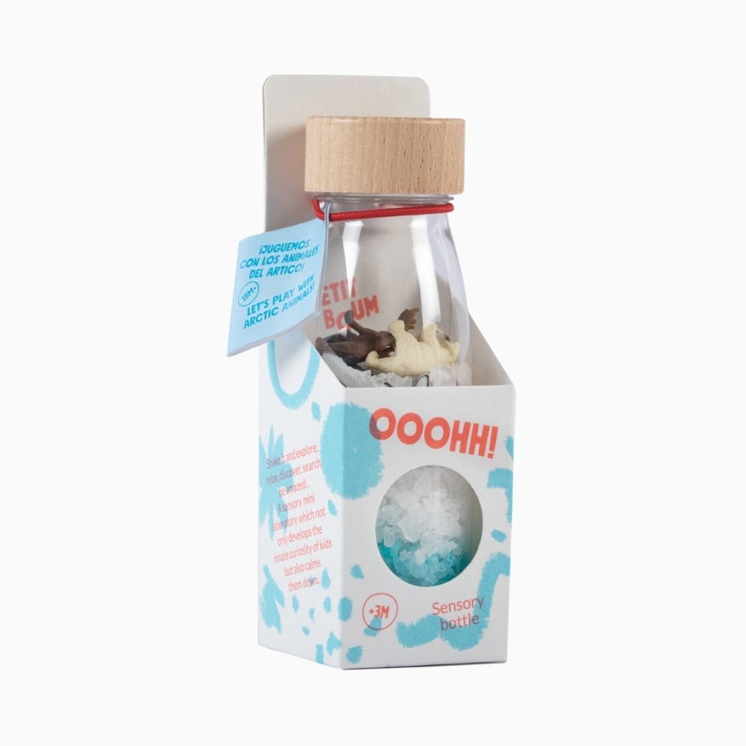Petit Boum sensorische fles Spy Bottle artic pooldieren