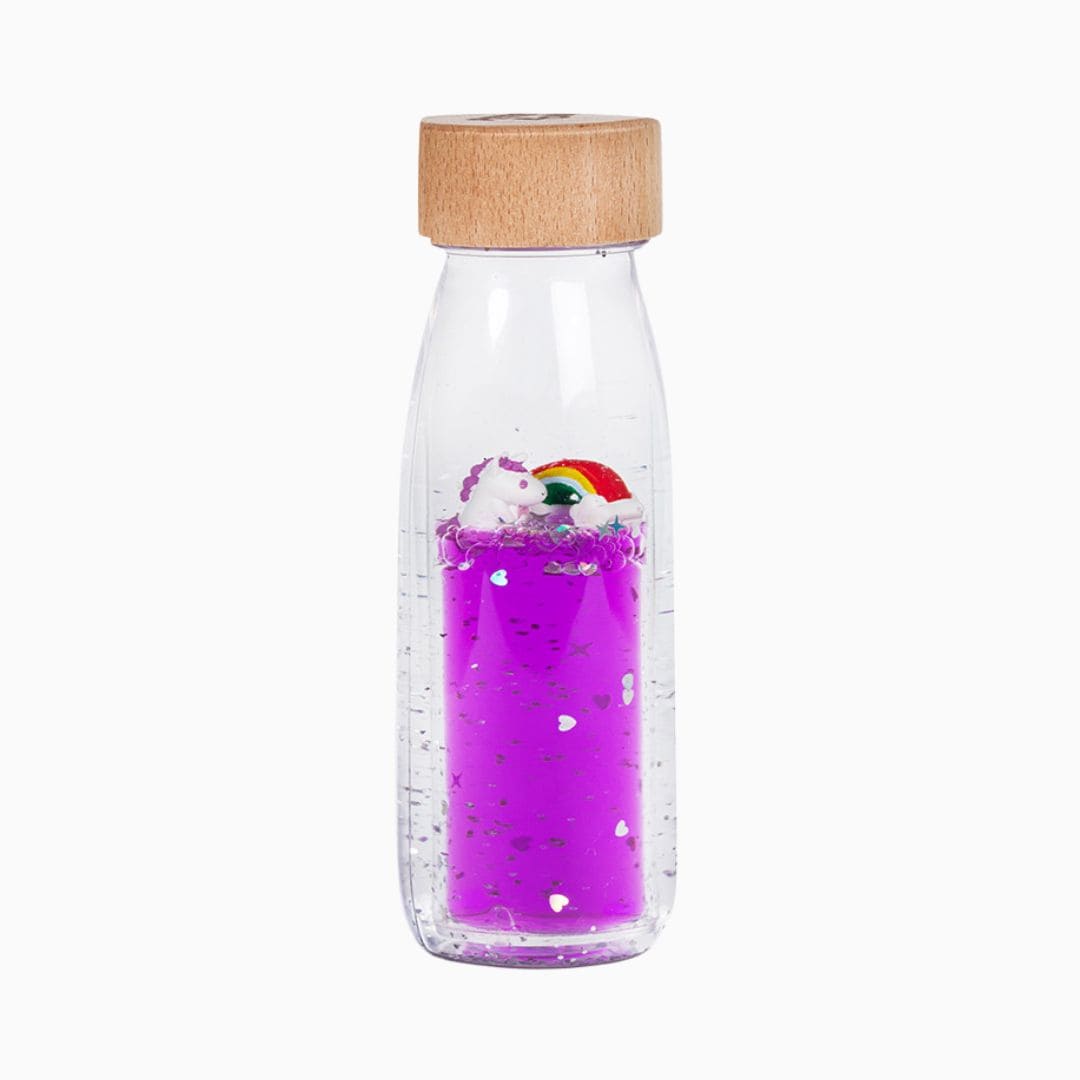 Petit Boum sensorische fles unicorn - paars
