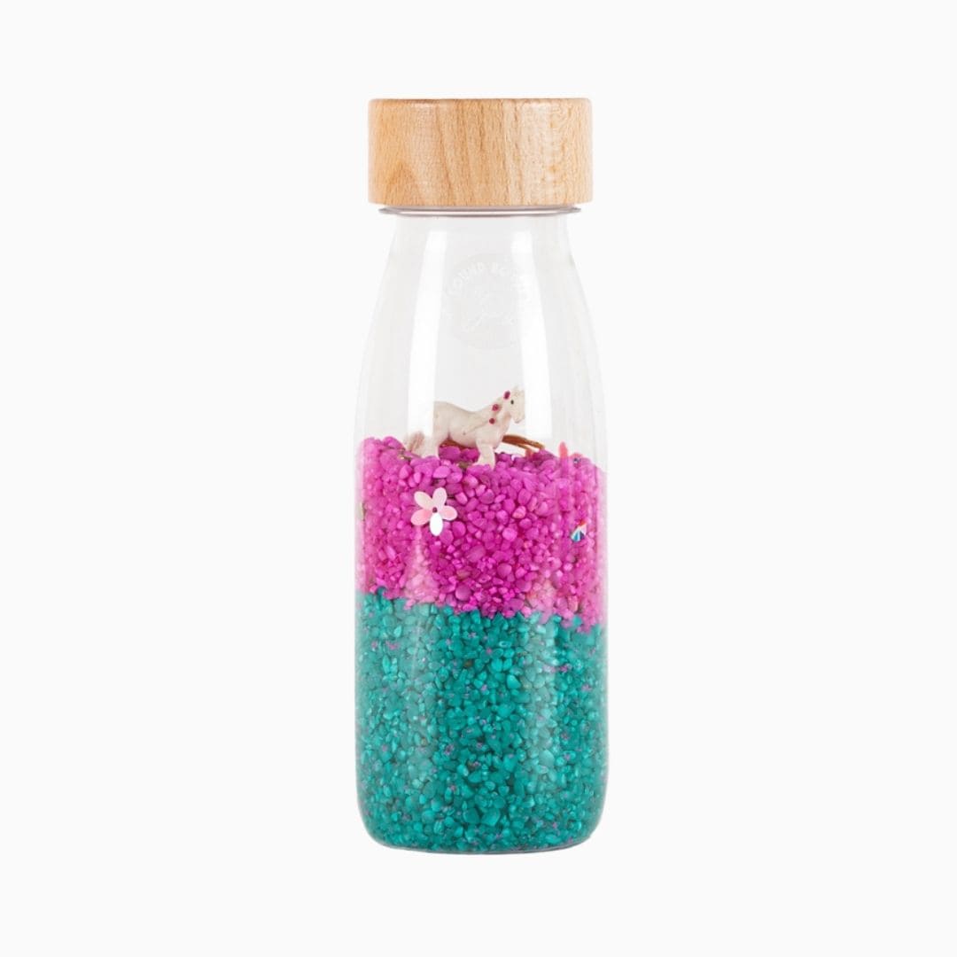 Petit Boum sensorische fles Spy Bottle unicorn