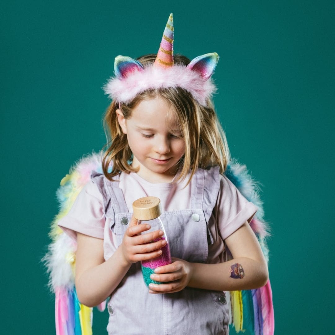 Petit Boum sensorische fles Spy Bottle unicorn