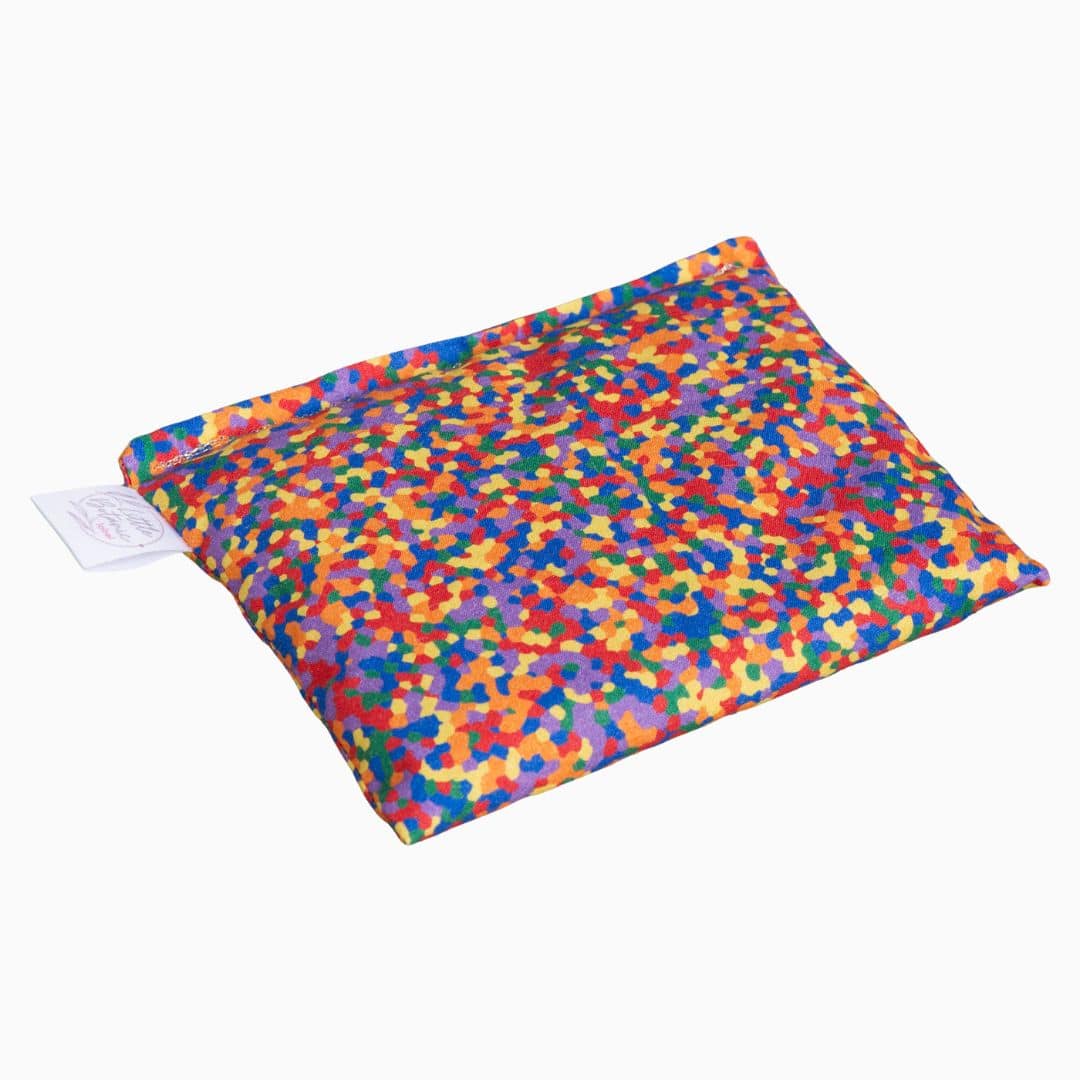 Sensorisch pittenzakje confetti regenboog van Little Botanic Label