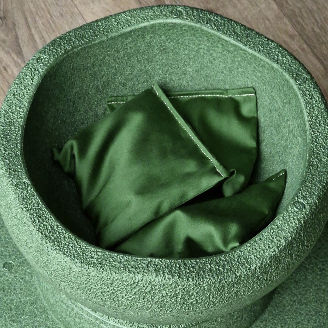 Little Botanic Label pittenzakje - donkergroen