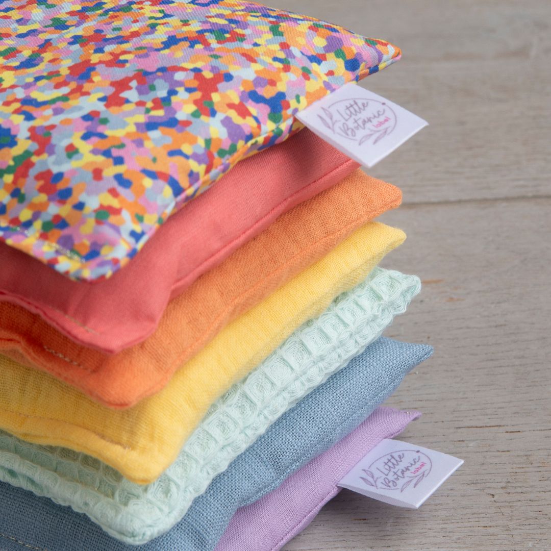 Sensorische pittenzakjes van Little Botanic Label super confetti set van 7