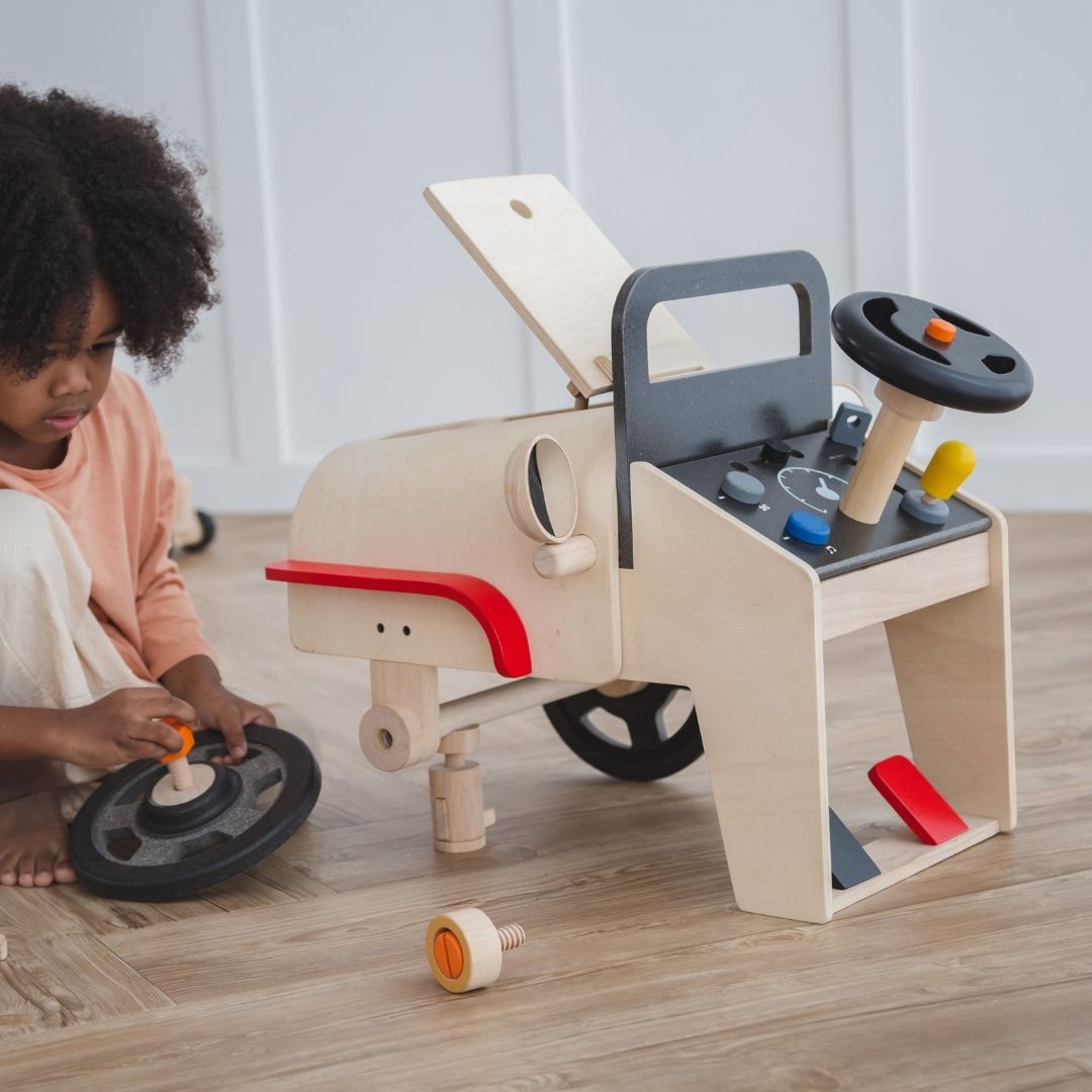 Plan Toys automonteur speelset