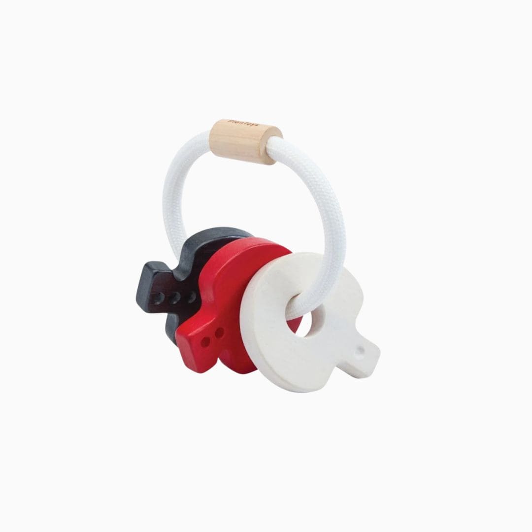 PlanToys babysleutels - hoog contrast
