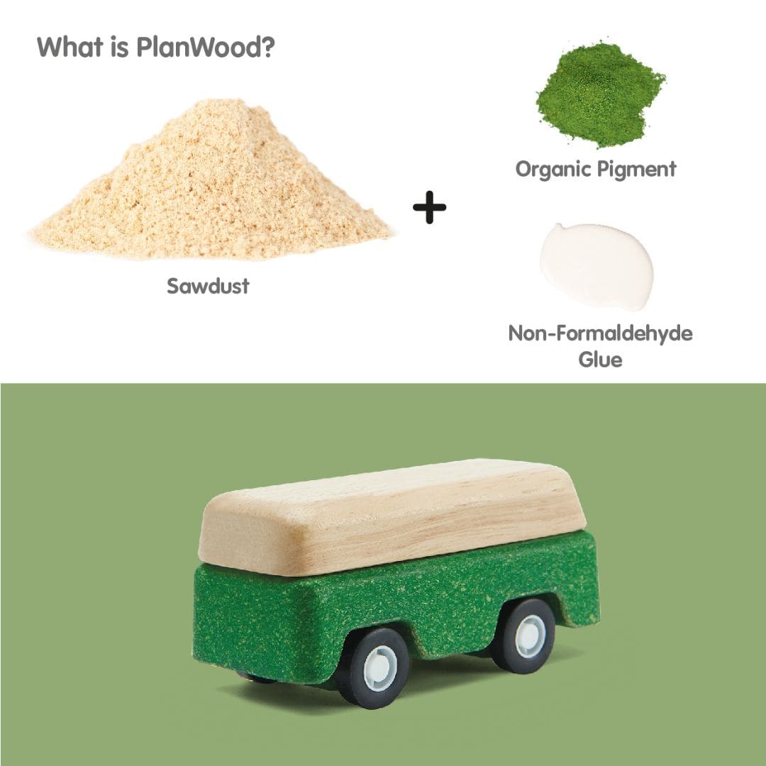 Houten speelgoed bus Plantoys