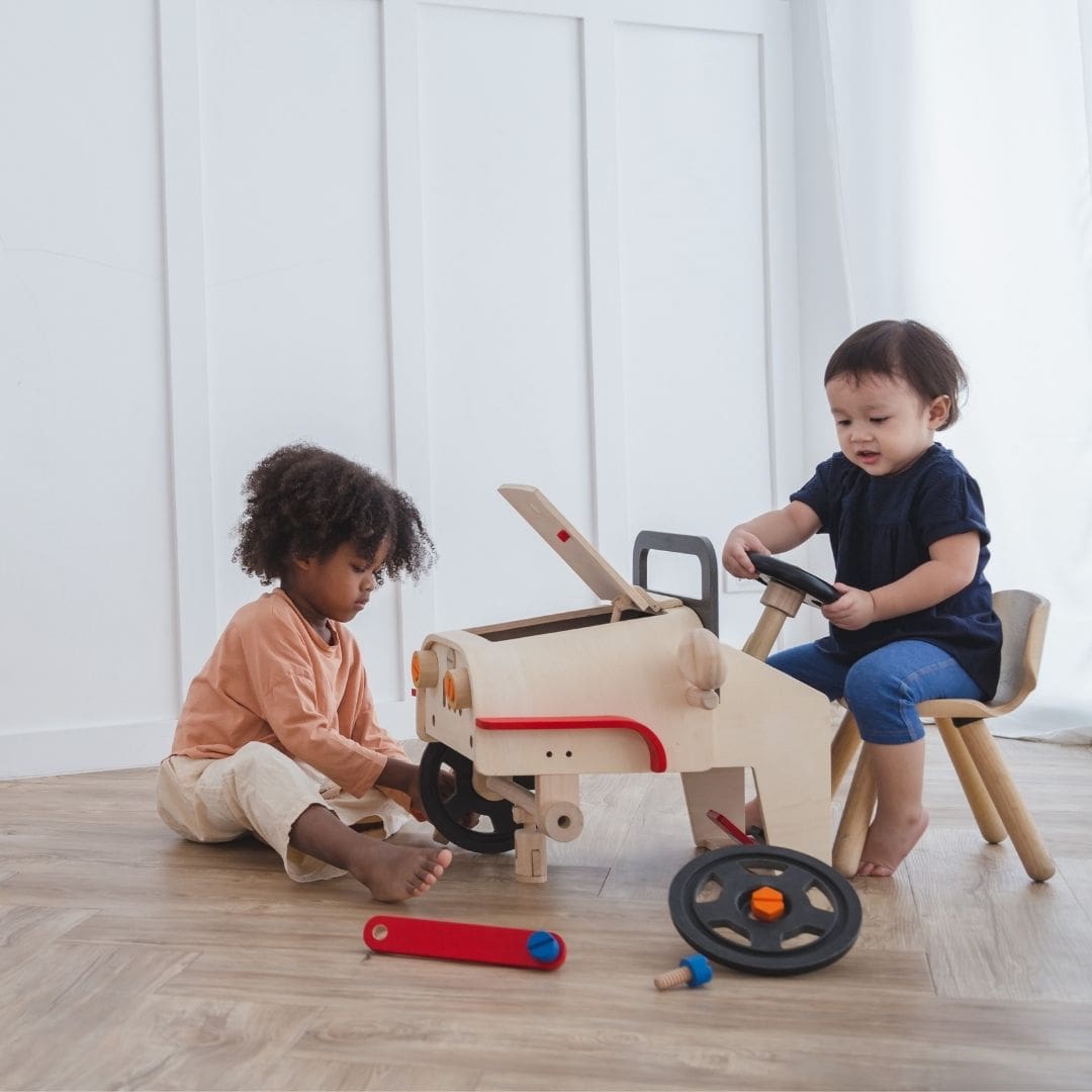 Plan Toys automonteur speelset