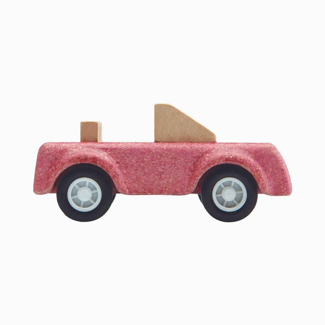 Plantoys houten sportwagen roze