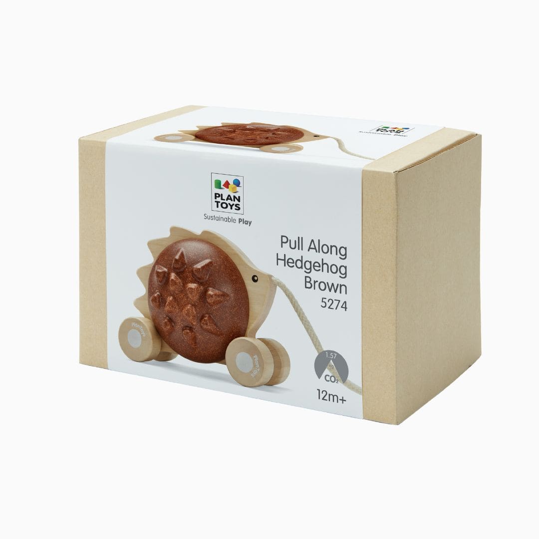 Plantoys houten trekdier egel