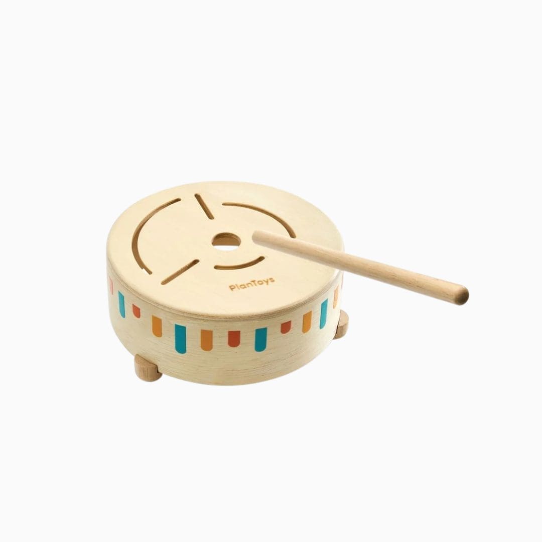 Plantoys sensorische houten trommel