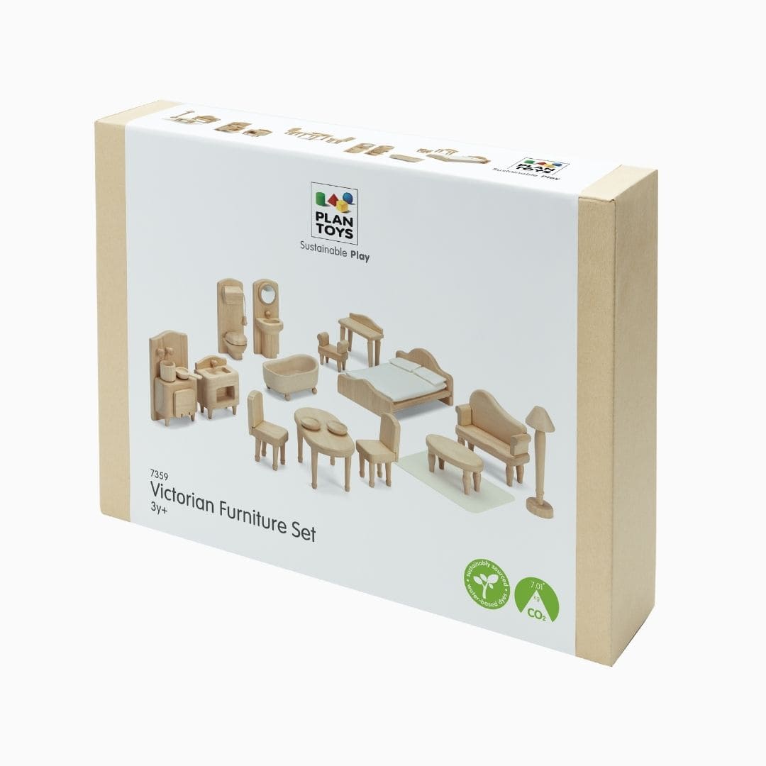 PlanToys poppenhuismeubels hout