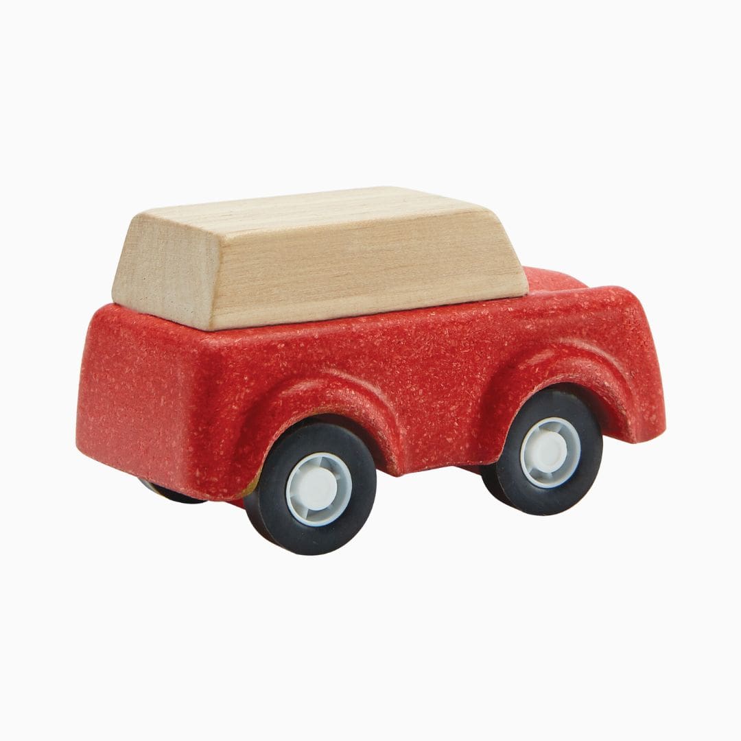 Plantoys speelgoedauto rood