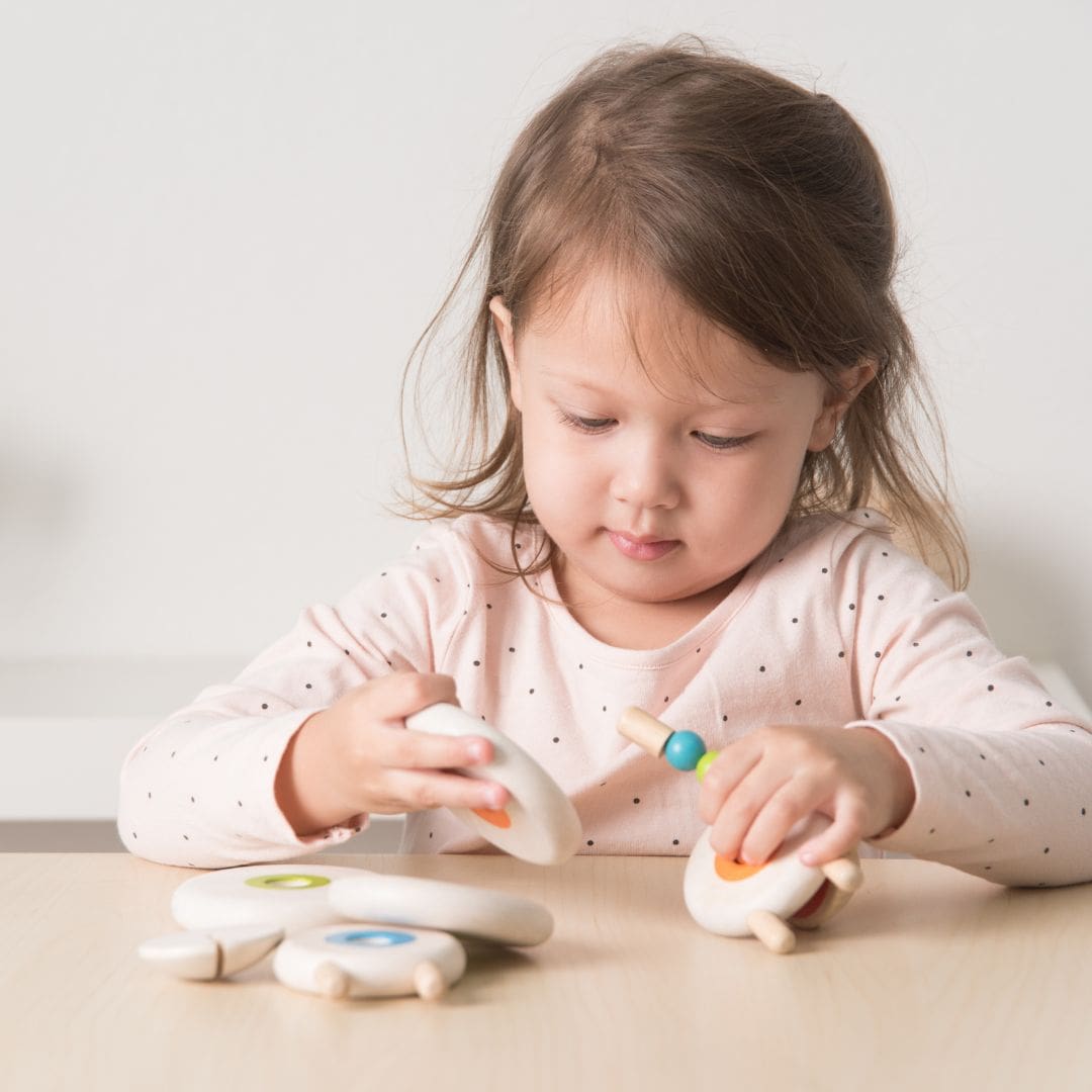 Plantoys houten schaap om te rijgen