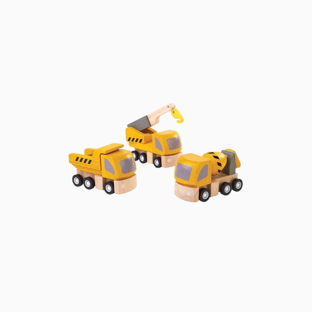 Plantoys bouwvoertuigen snelwegonderhoud