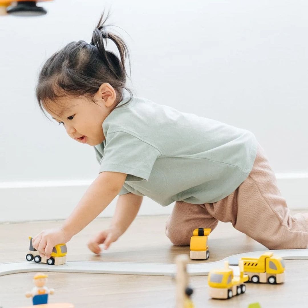 PlanToys Bouwvoertuigen - snelwegonderhoud