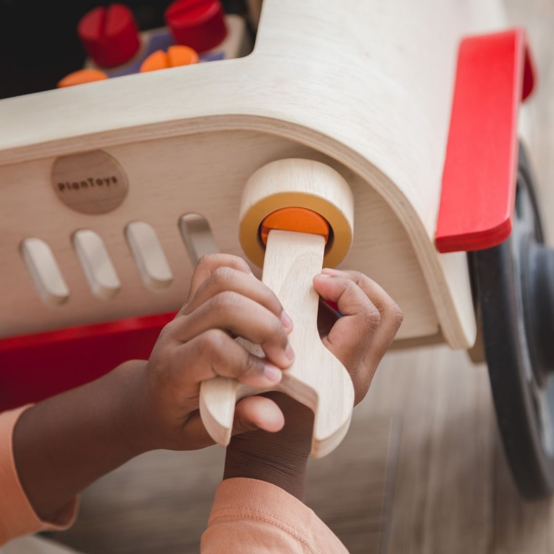 Plan Toys automonteur speelset
