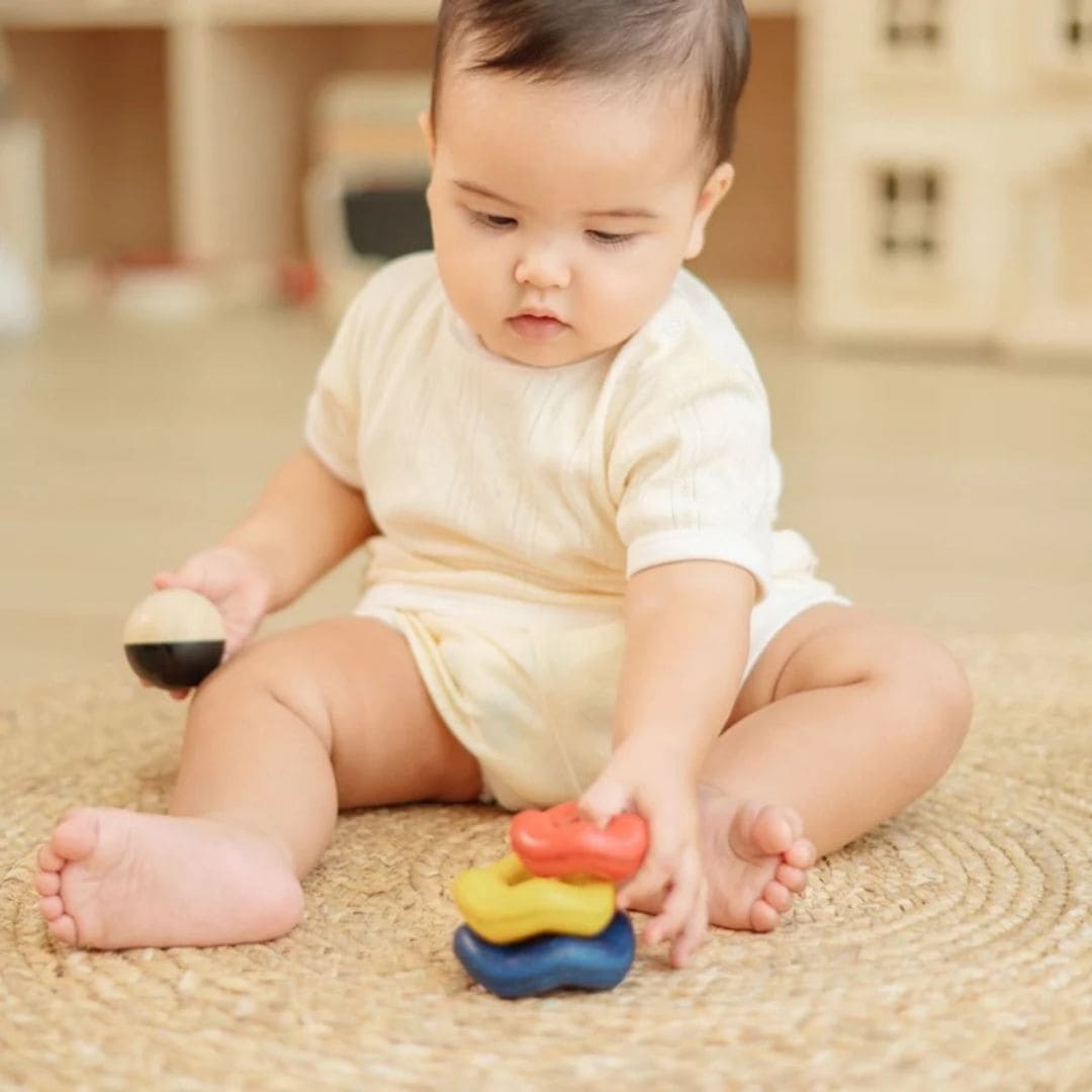 PlanToys stapeltoren met bal