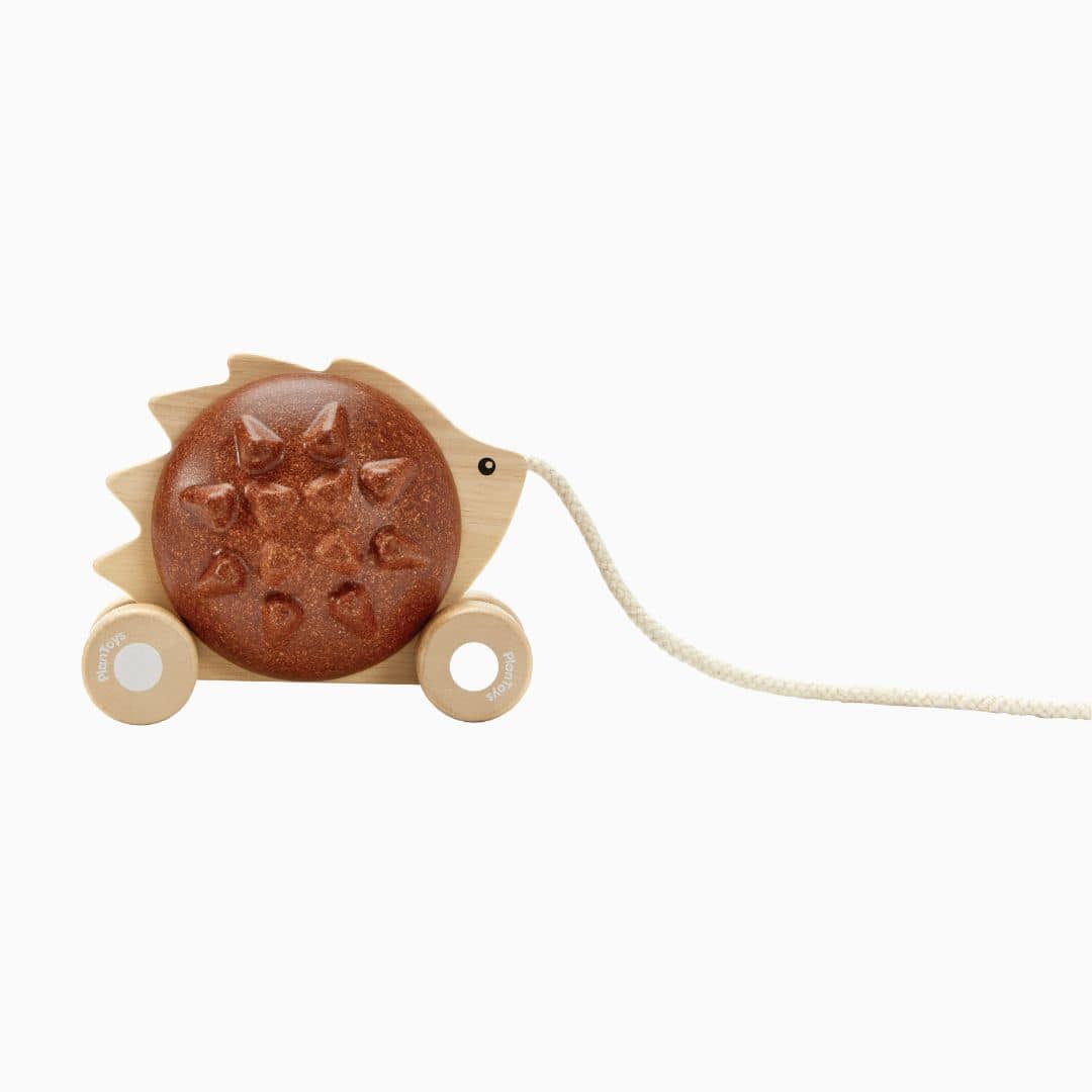 Plantoys houten trekdier egel