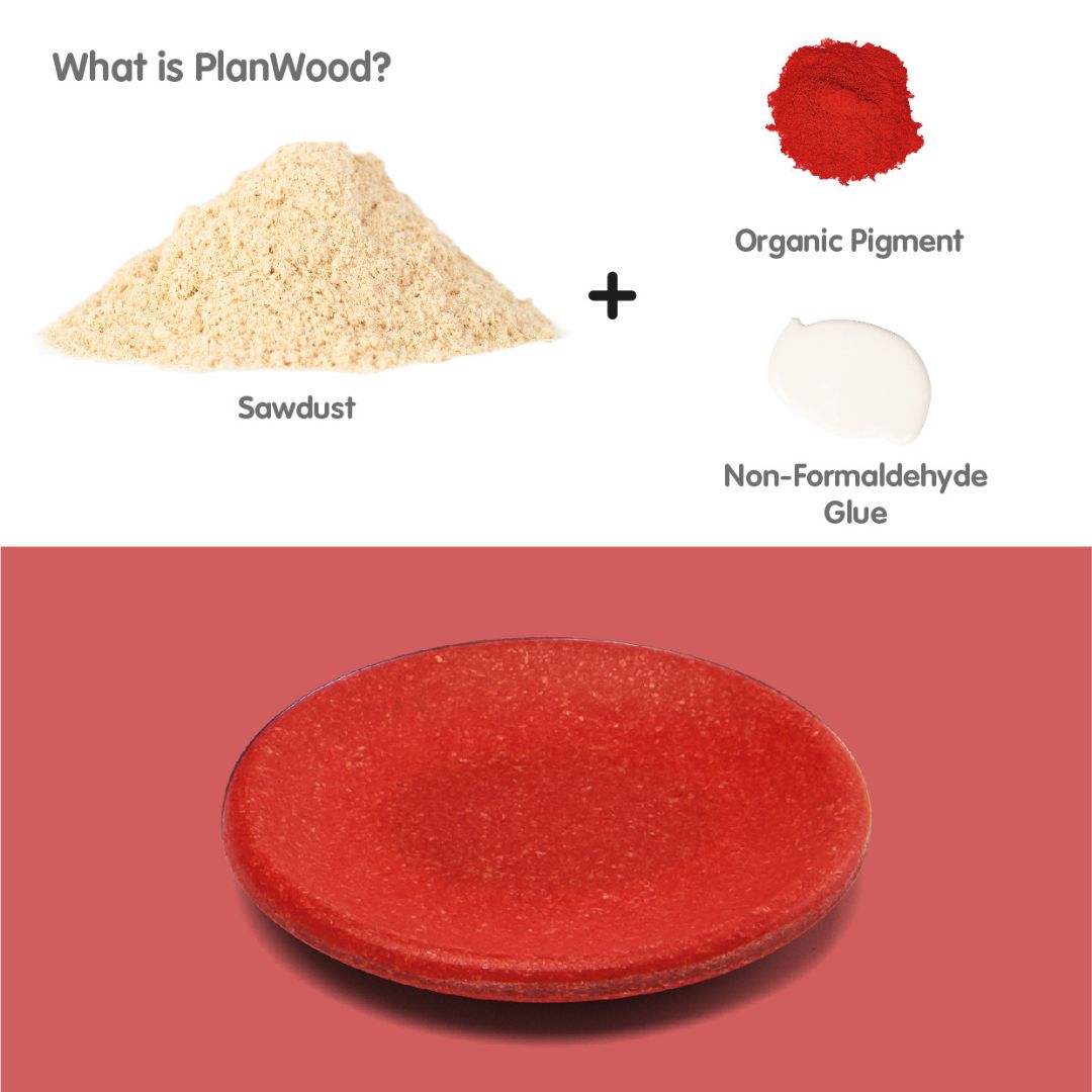 Plantoys sushiset 15-delig van Planwood hout